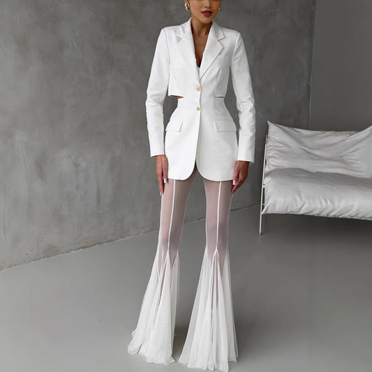 New Springsummer Stretchy Slim-fit Flared Pants From Europe And The US