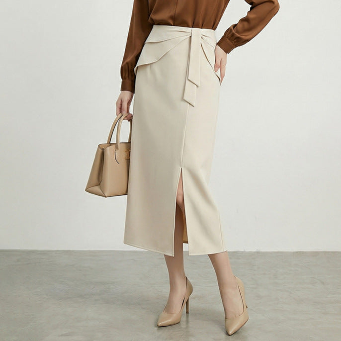 New Stylish Versatile Solid-color Skirt