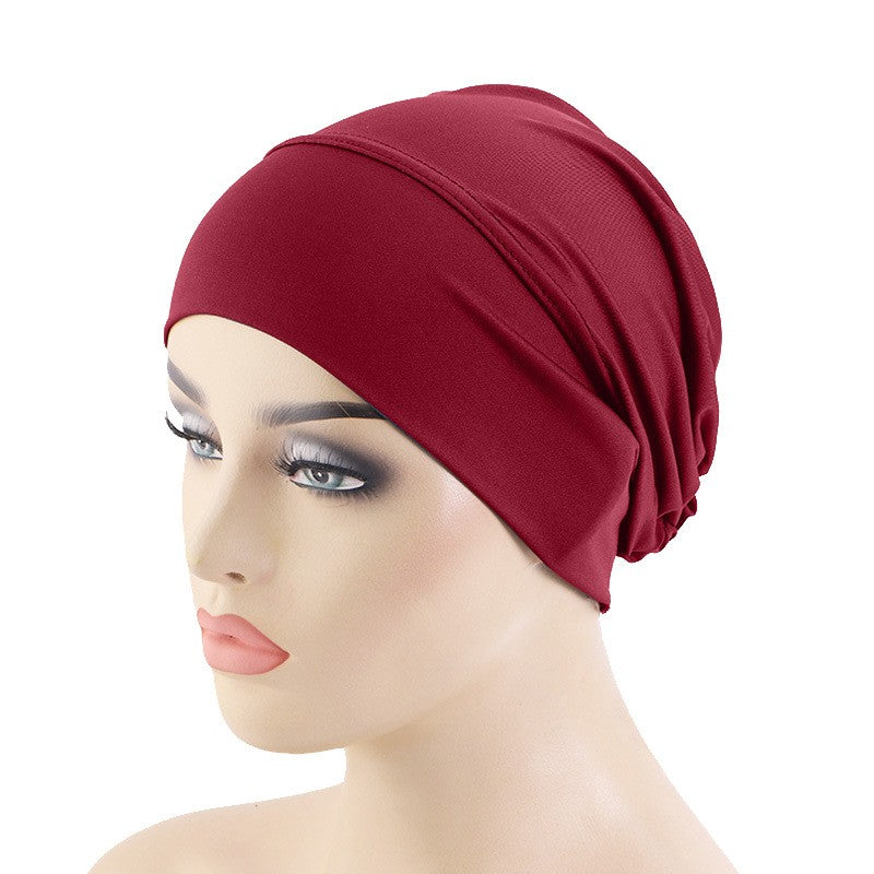 Ethnic Stretch Tam-o'-shanter Solid Color