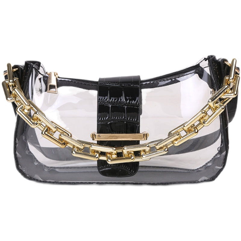 Korean Version Of Acrylic Chain Shoulder Armpit Bag