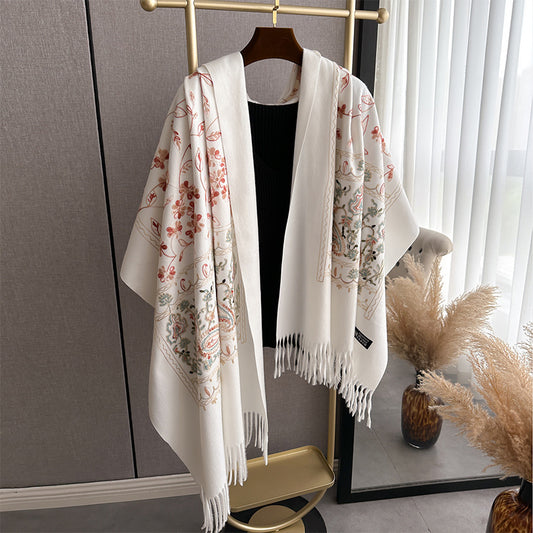 Women's Ethnic-style Embroidered Outer Shawl