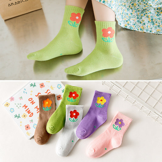 Cartoon Sports Children's Socks Autumn And Winter New