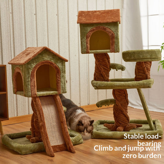 in-One  Sky-Piercing Cat Tree House