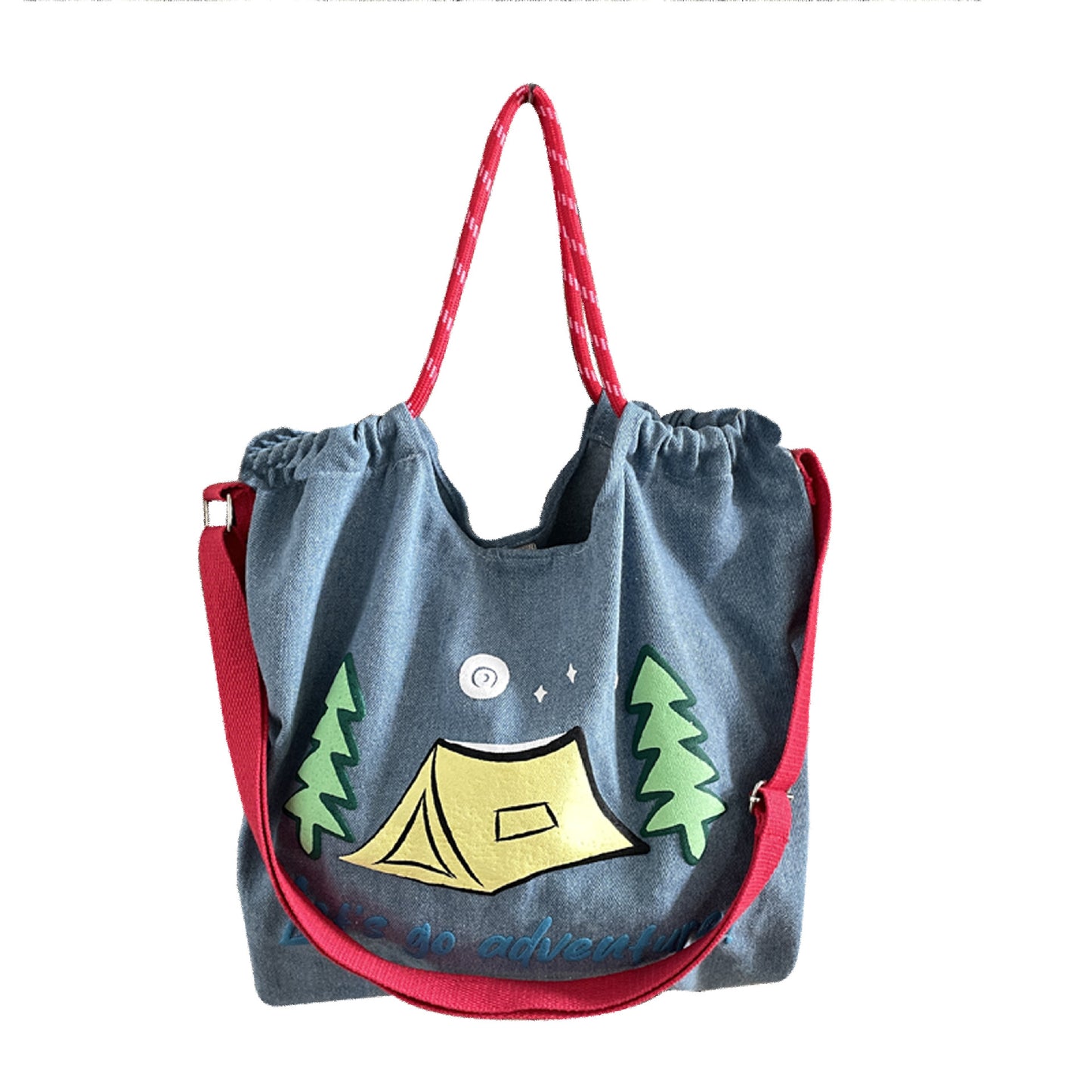 Artistic Simple Denim Crossbody Handbag