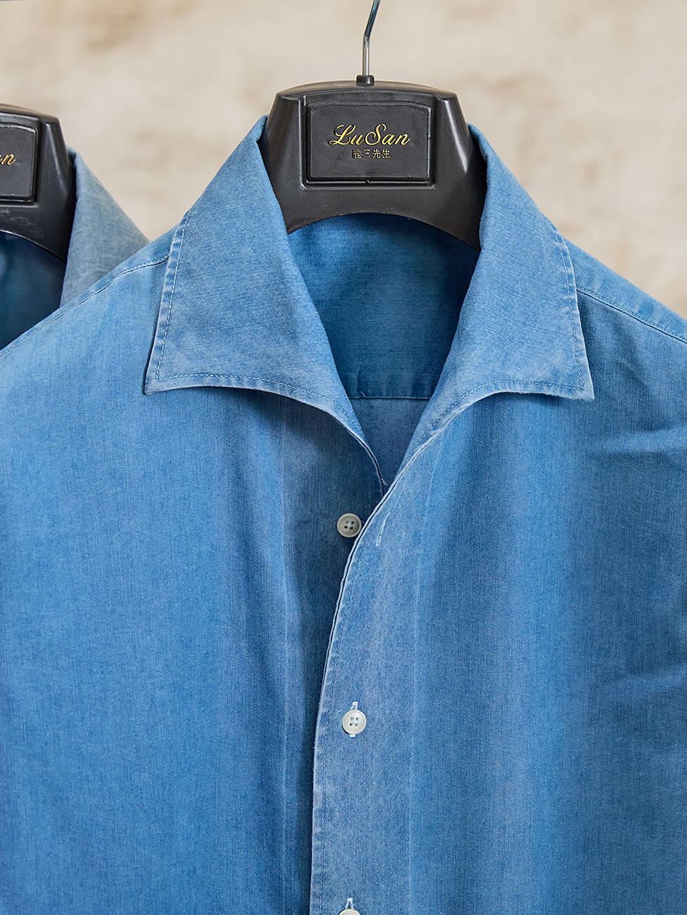 British Fashion Men's Casual Gentry Denim Long Sleeve Shirt
