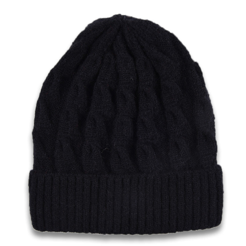 Autumn And WinterSolid Color Beanie  Set