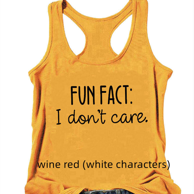 I-shaped Vest Europe And The United States Fact I Don't Care