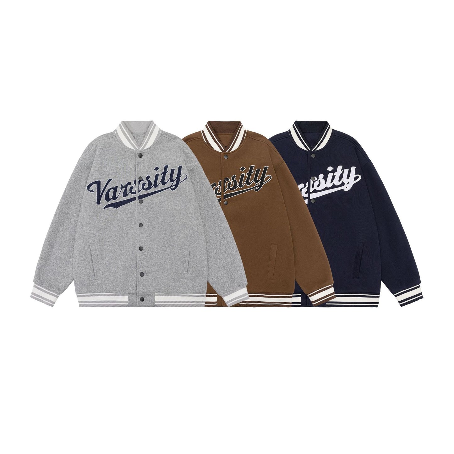 American College Style Baseball Jacket Men's Ins