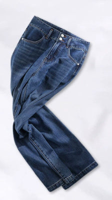 Lyocell Jeans Women's Summer Wide Leg High Waist Thin Loose