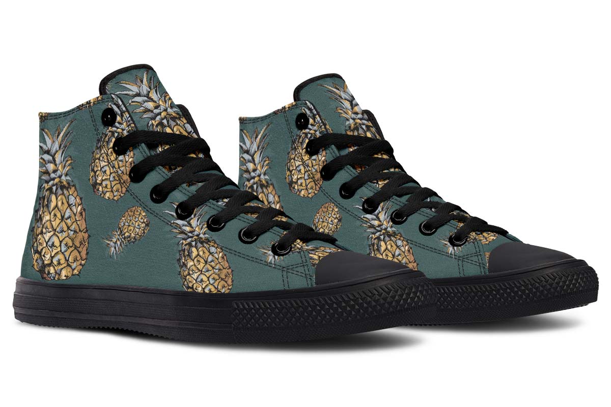 Men's And Women's Fashion Color Printing High-top Canvas Shoes