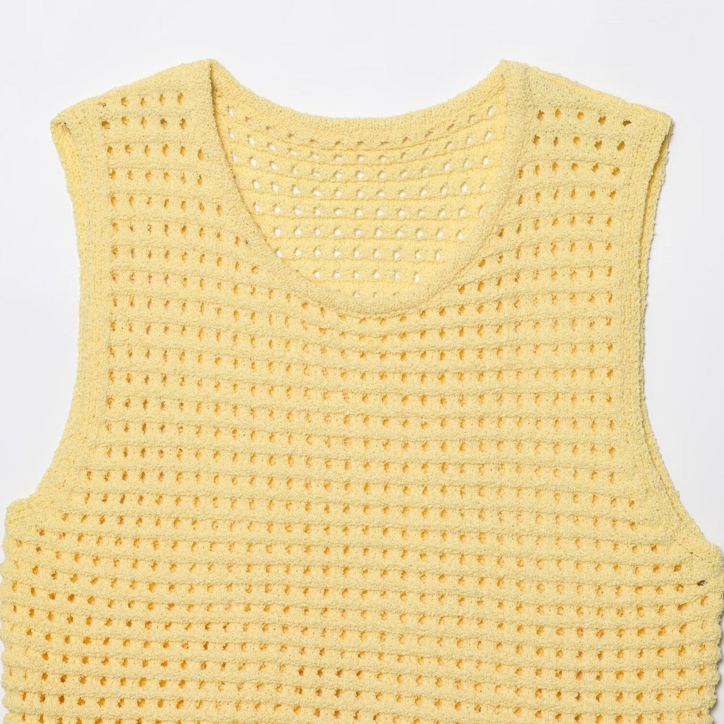 Women's Decorated Tassel Plaid Knitted Top
