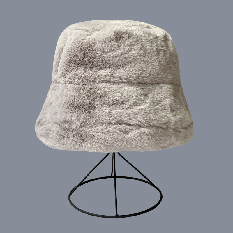 Women's All-match Cold Protection Warm Fisherman Hat Plush Basin Hat