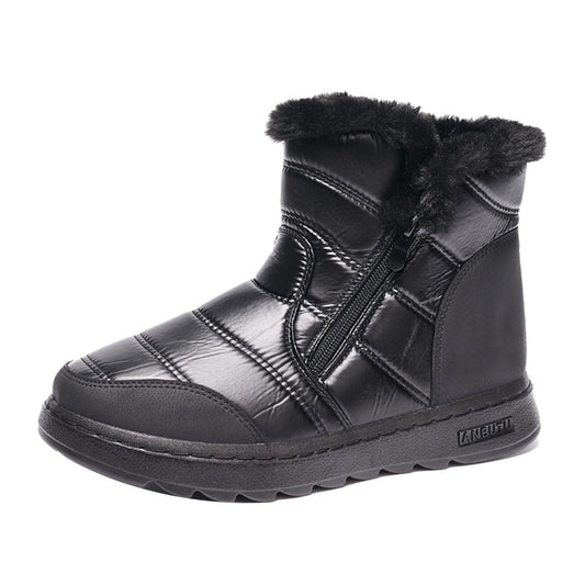 Women's High Cotton-padded Shoes Cold-proof Warm With Velvet
