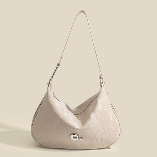 Special-interest Design Waste Soil Wind Advanced Texture Underarm Bag