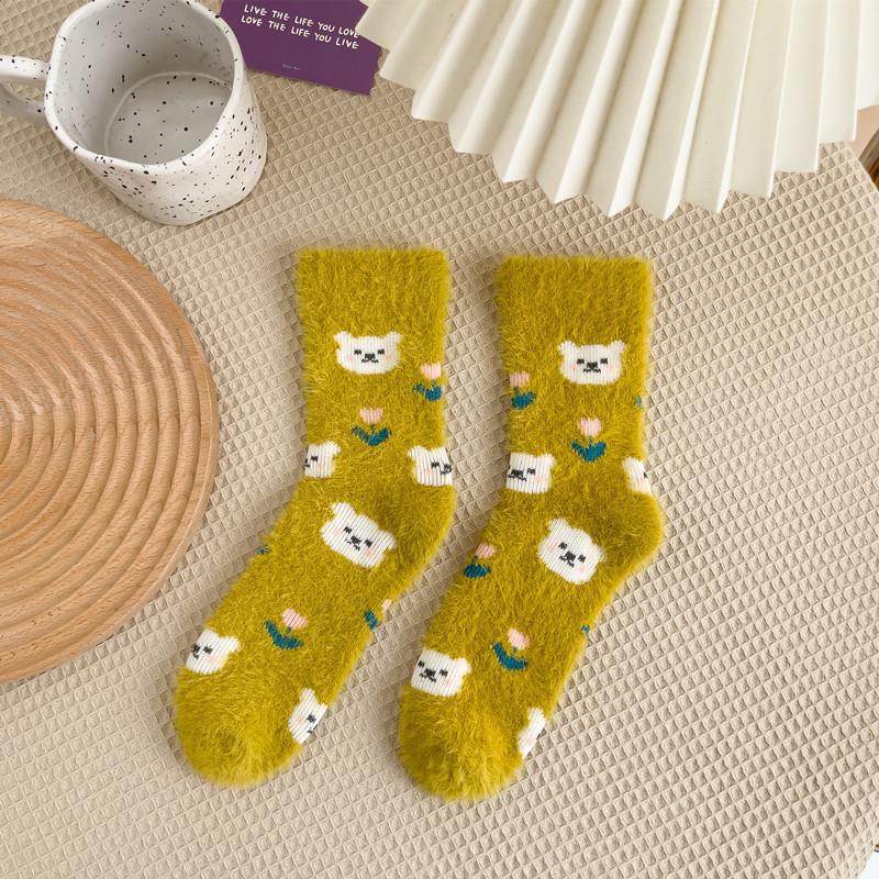 Mink Plush Thick Socks In Winter