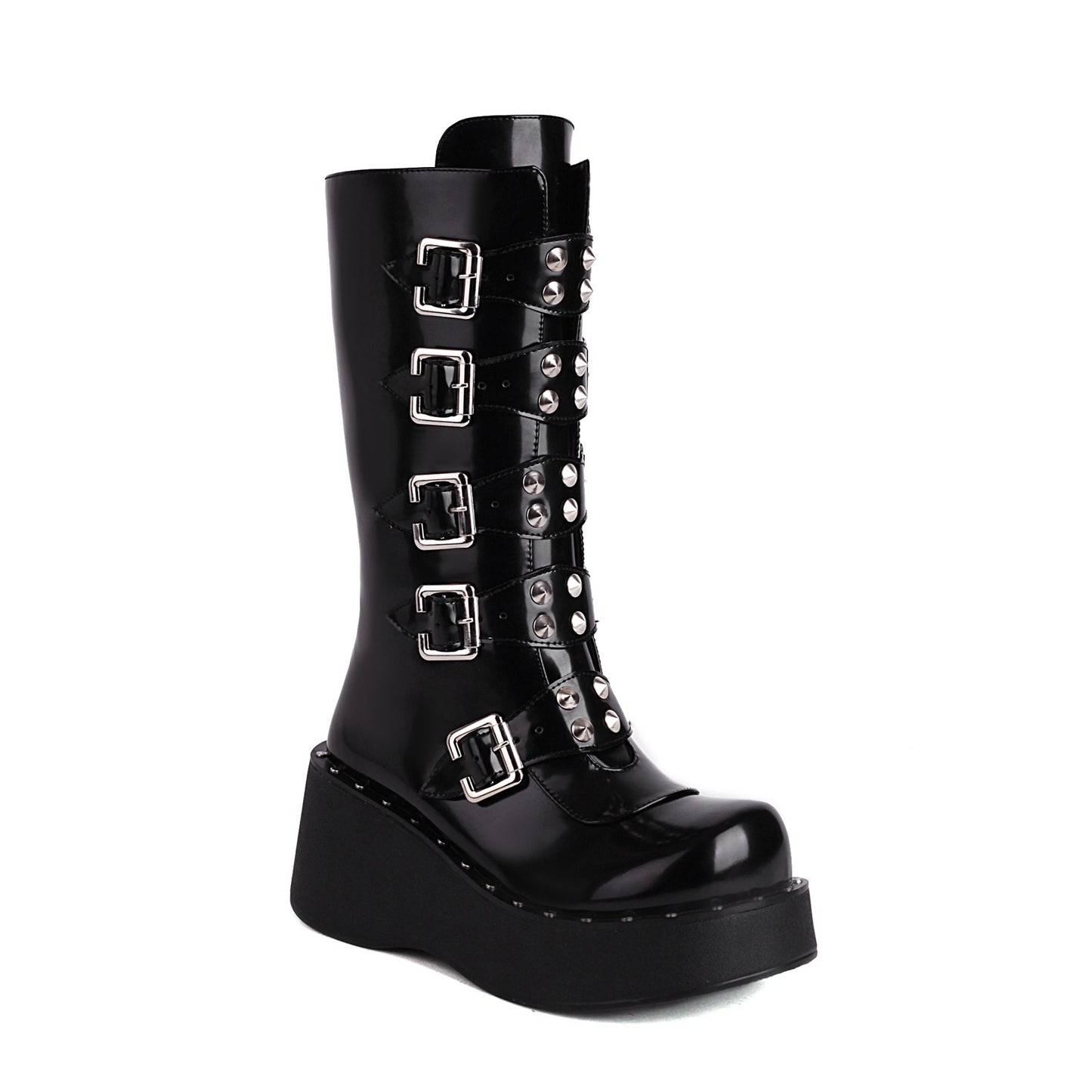 Autumn And Winter Thick Bottom High-heeled Belt Buckle