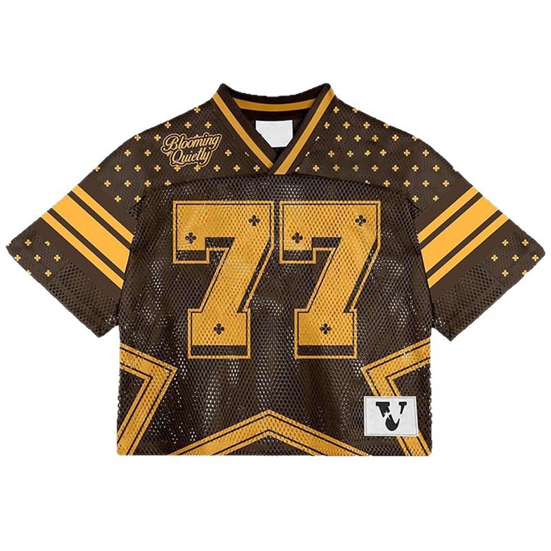 Retro trøje til mænd og kvinder, løs V-hals, sportst-shirt, ét stykke, dropshipping
