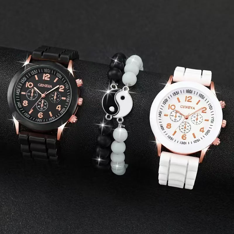 Set Fashionable Best-selling Classic Couple Watch Set  4-piece