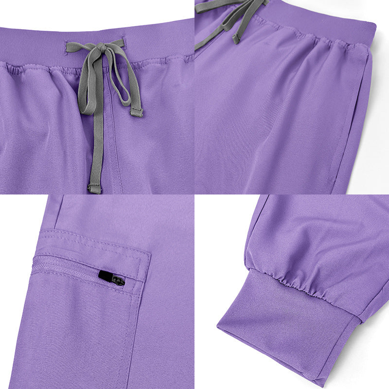 Mint-green Short-sleeve Nurse Jogging Workwear