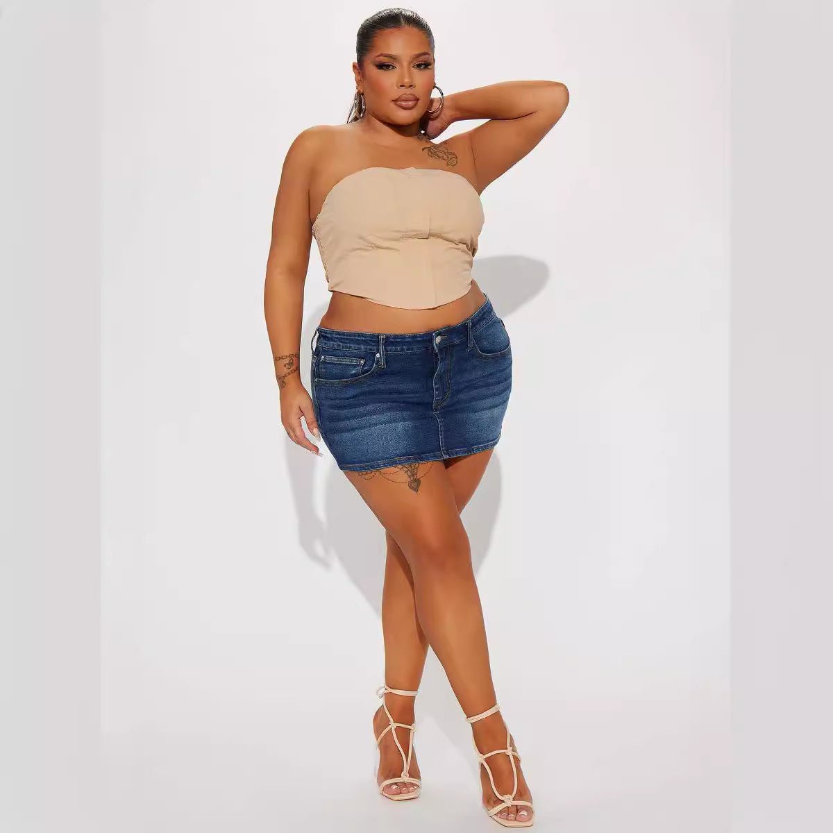 Amazon New Stretch Denim Skirt