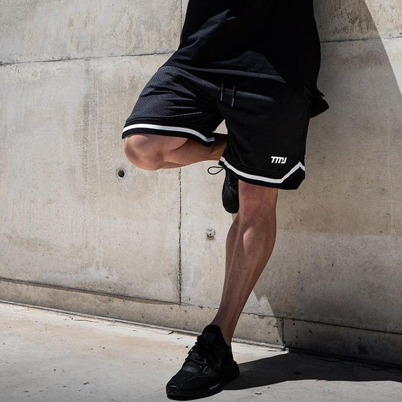 Loose Quick-drying Drawstring Over-the-knee Basketball Training Pants