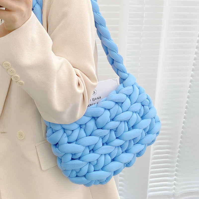 Icelandic Super Thick Wool Diy Hand Knitted Bag