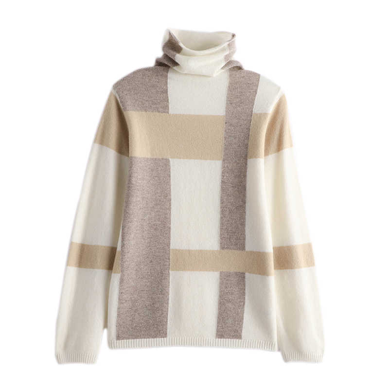 Pure Wool Sweater Matching Sweater Pile Collar Bottoming Shirt