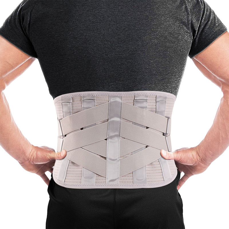 Summer Workout Belt Mesh Breathable Steel Plate Support