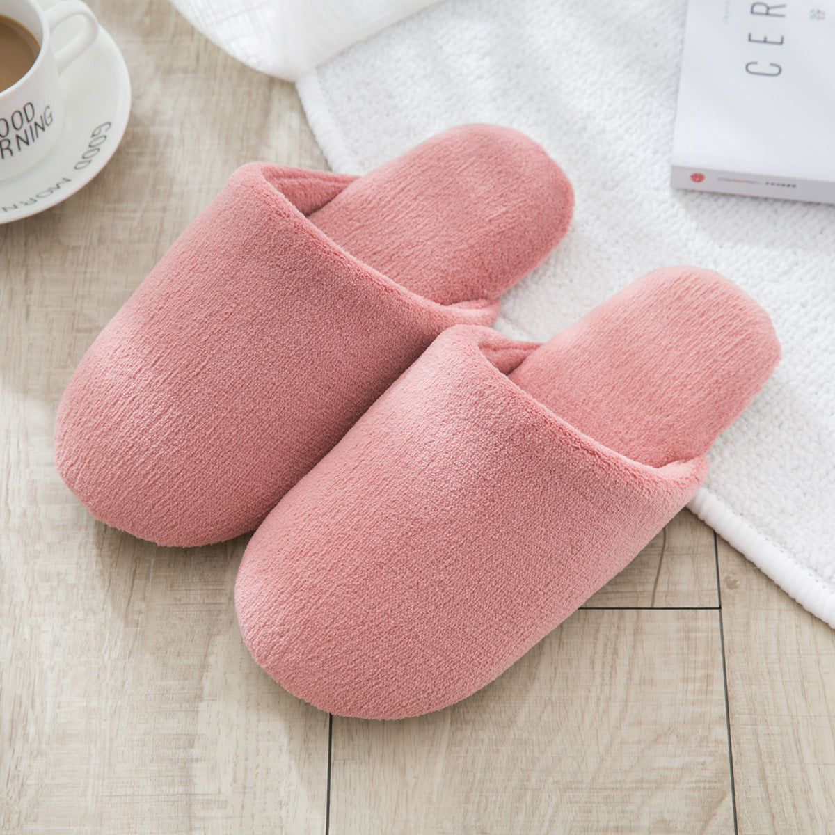 Men's Cute Couple's Non-slip Soft Bottom Fur Slippers