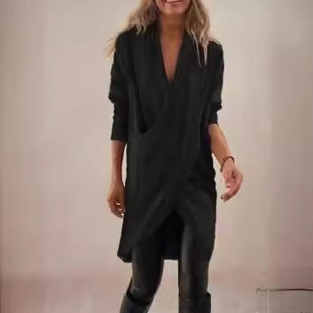 Cross Design Black Dress