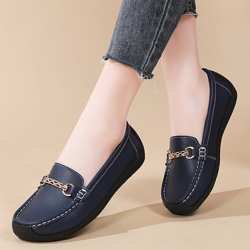 Leisure Women's Flat-heeled Shoes Soft Bottom Soft Surface
