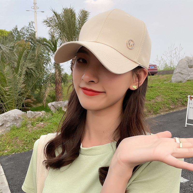 Summer Women's Cute Style Solid Color Sun Protection Hat