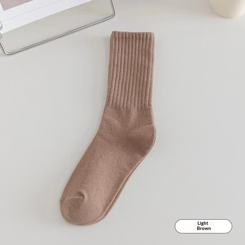 Solid-color Odor-resistant BreathableSweat-absorbing Socks