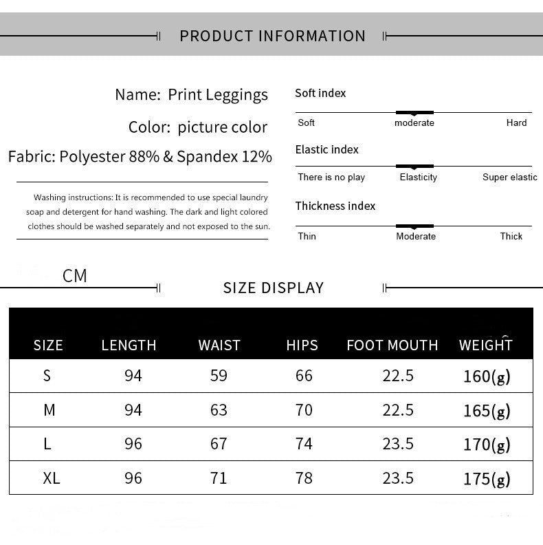 Hot-selling New Arrival Scale 3D Digital Printing Magic Color Slim-fit Pants European And American Sports Yoga Cropped Leggings
