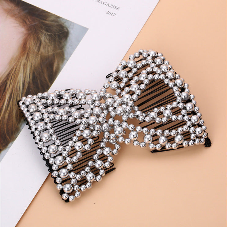 20-tooth Beaded Electroplated Hair Iron Comb