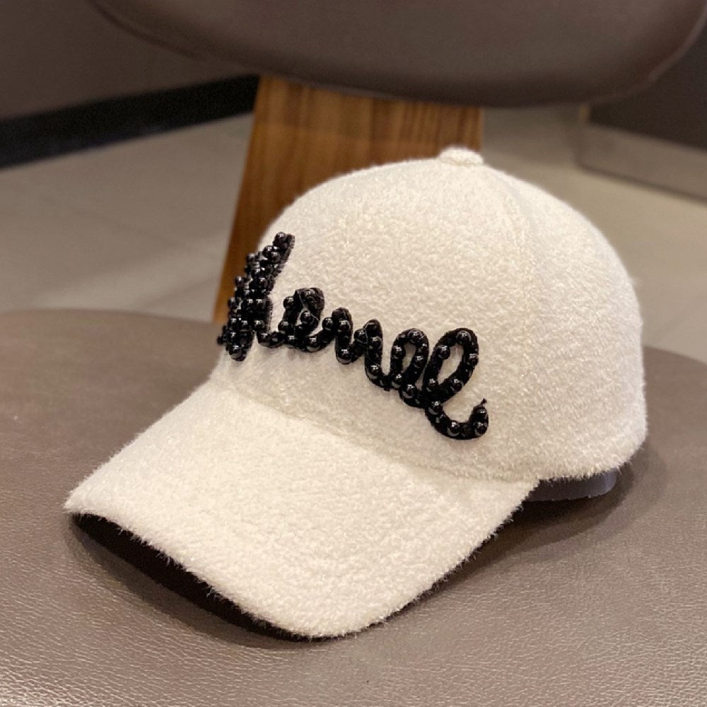 Autumn And Winter Warm Pearl Versatile Baseball Hat