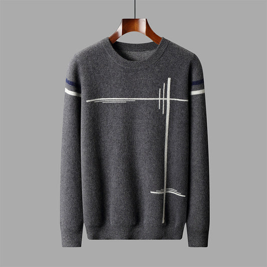 Fashion Men's Warm Leisure Woolen Sweater