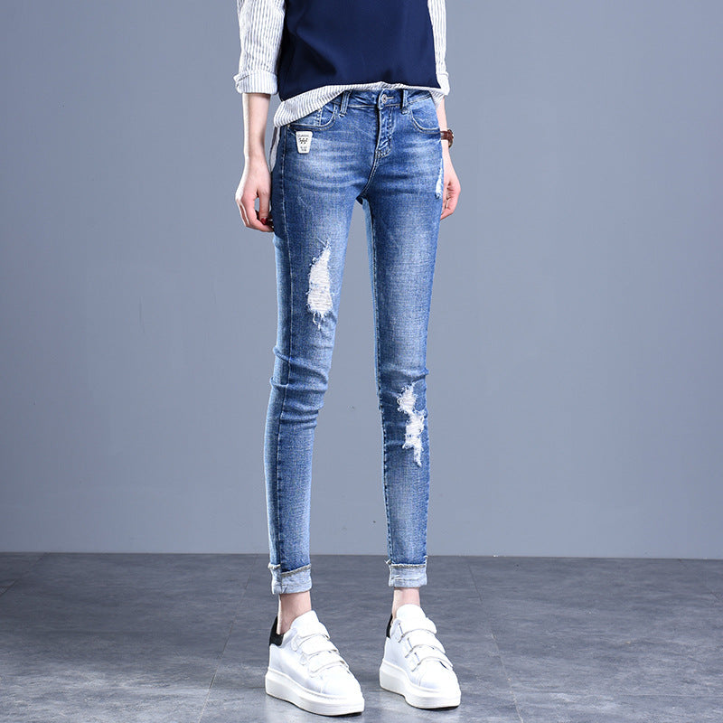 Jeans High Waist Skinny Slim Stretch Pants