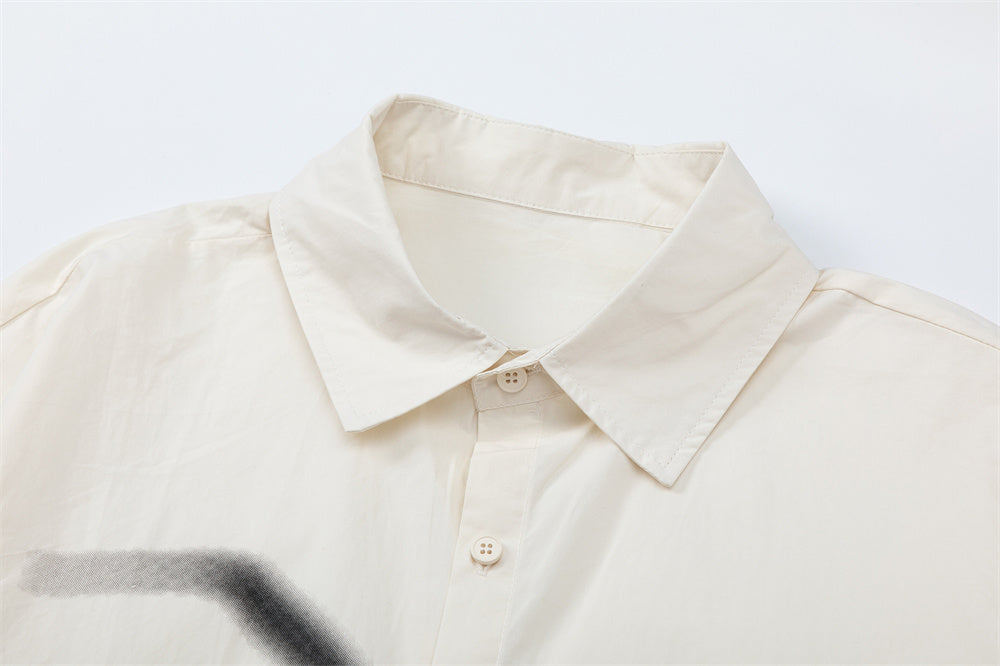 Men's High Street Hot Drilling Design Sense Niche Loose Spring And Autumn Shirt Coat