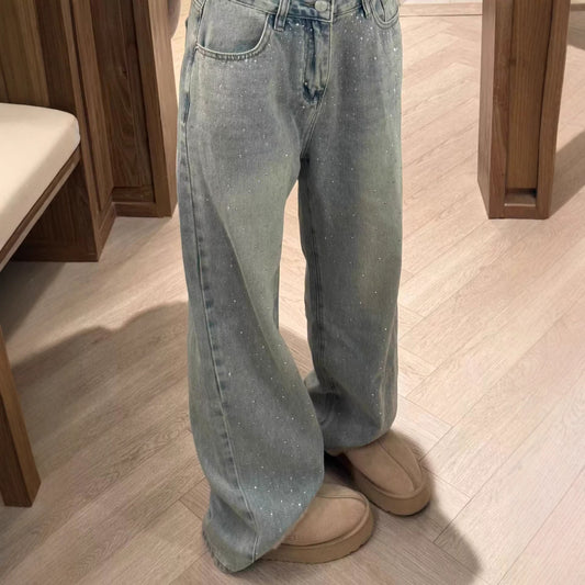 Design damejeans med lige ben