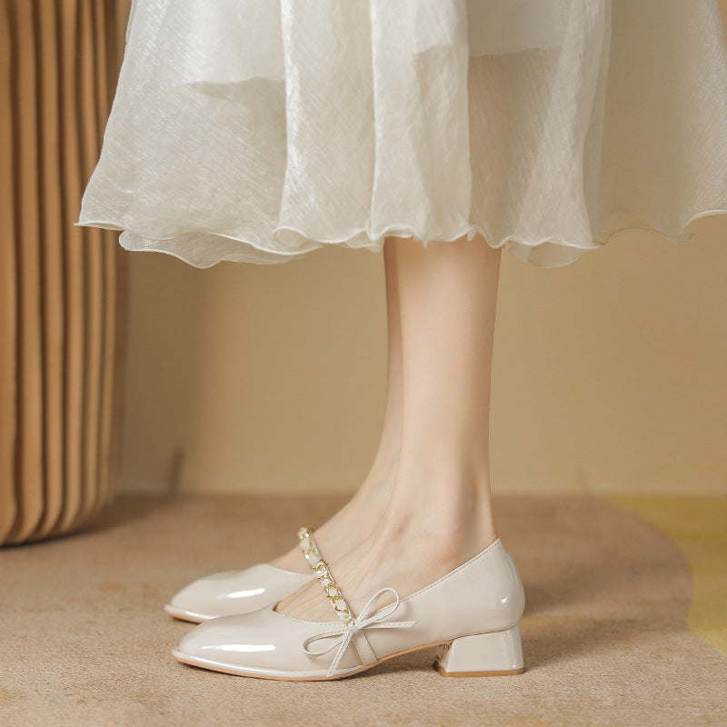 Women's Bow Tie Shallow Cut Flat Shoes