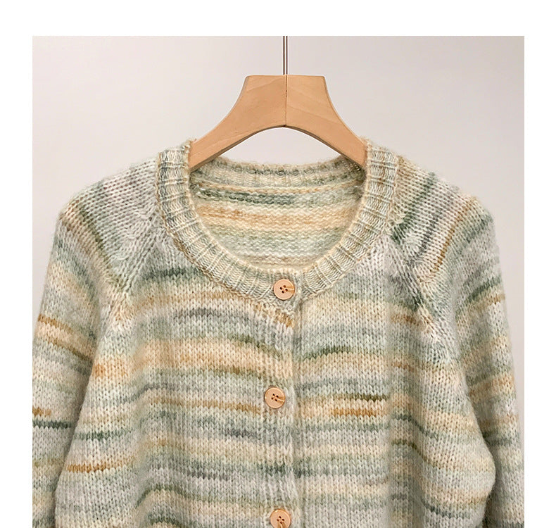 Lazy Wool Knit Cardigan Women's Jacket