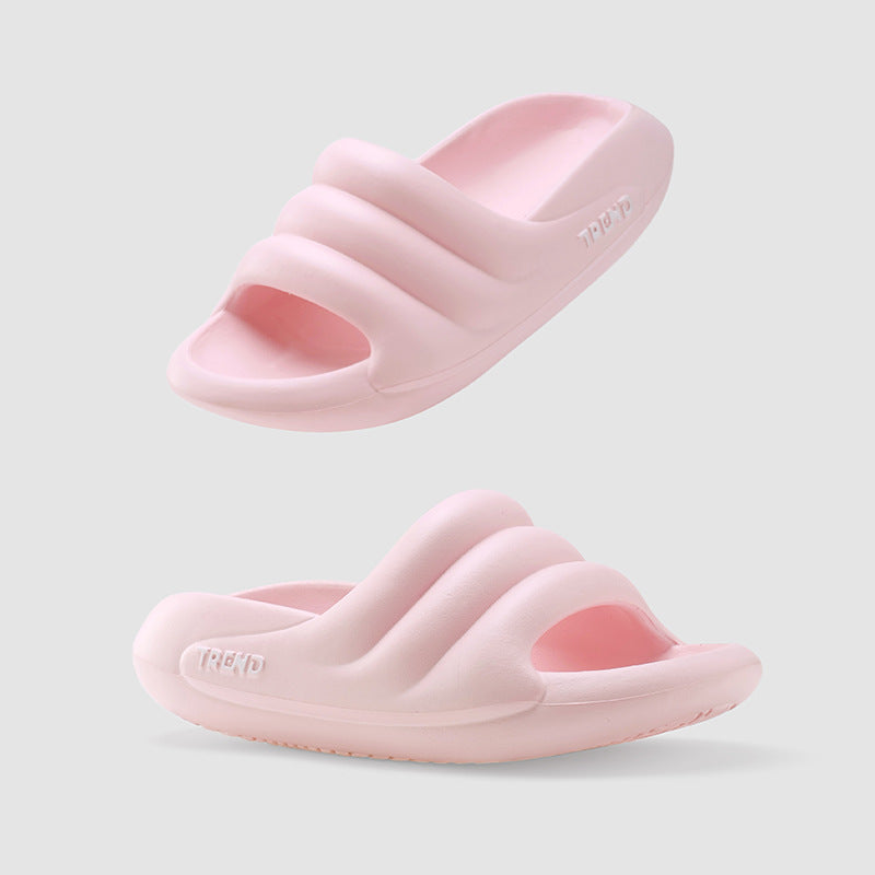 Wave Pattern Design Fashionable Non-slip Wear-resistant Slippers
