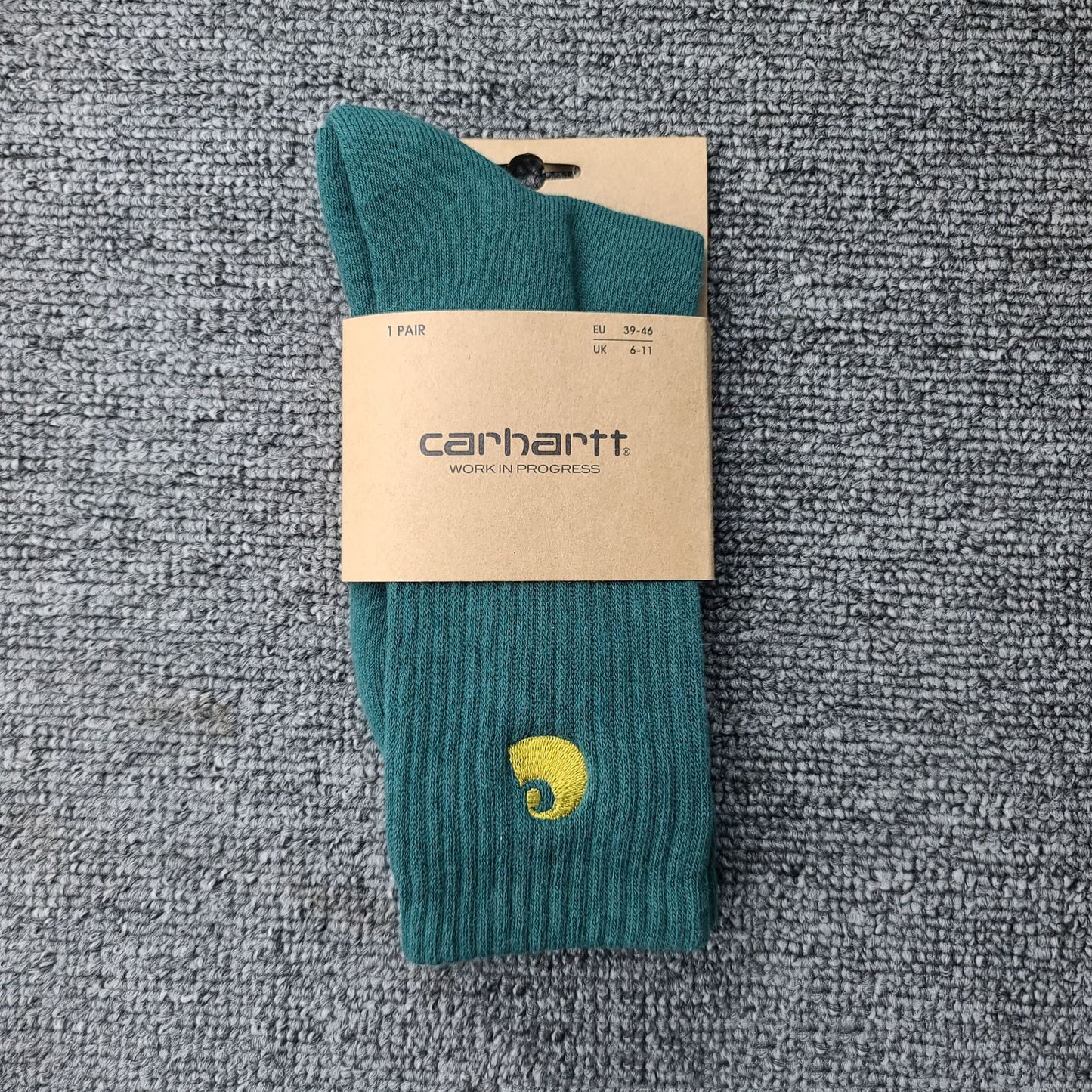 Gold Embroidered Sports Style With Letters Socks