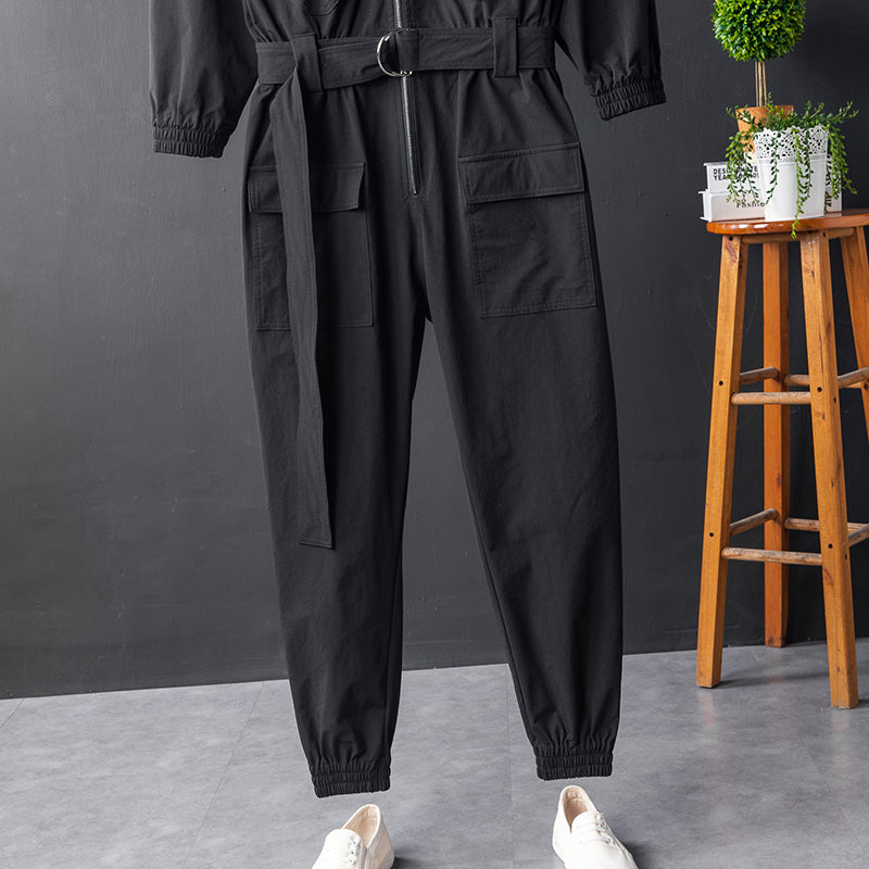 New Unisex Black Suit Employee Jumpsuit