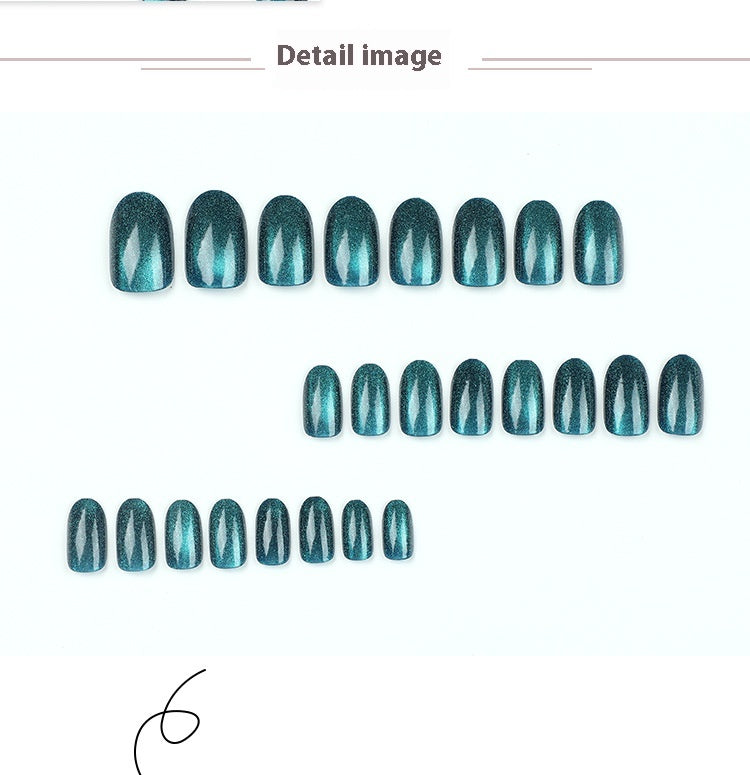 Cat's Eye Muppet Blue Nail Tip Wear Armor