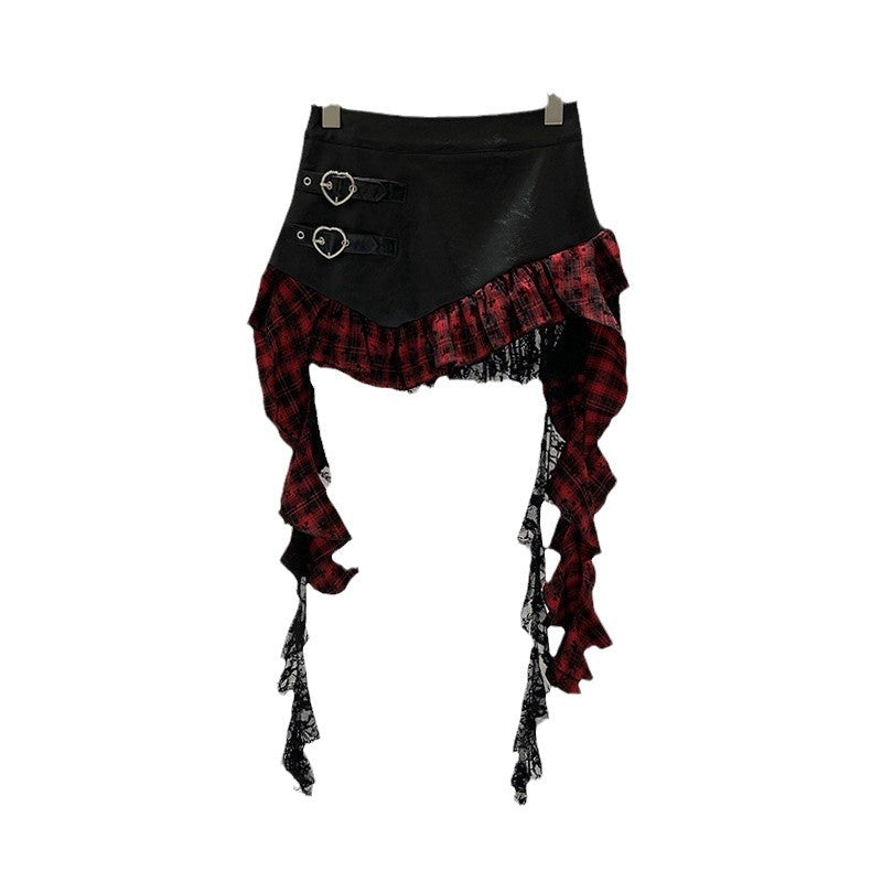 Women's French-style Irregular Ruffled Skirt