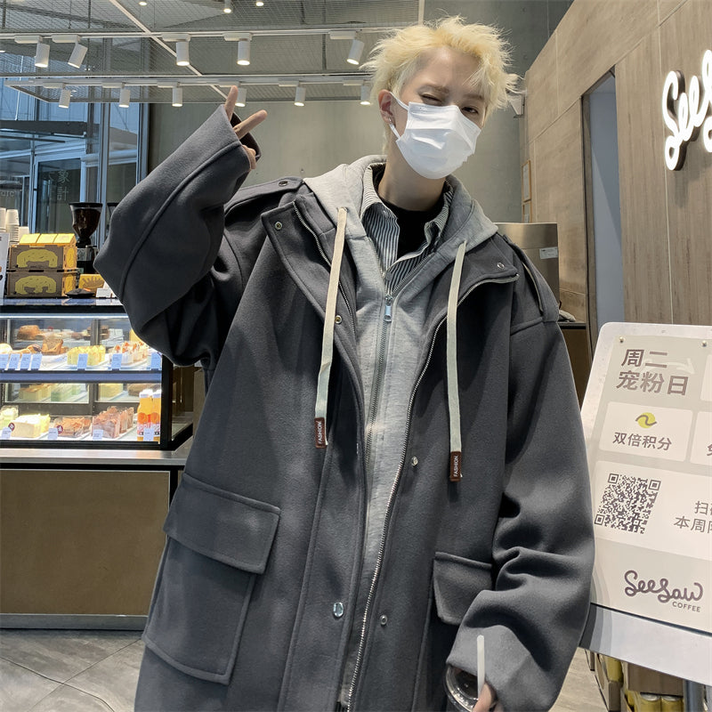 Autumn And Winter Woolen Coats For Men