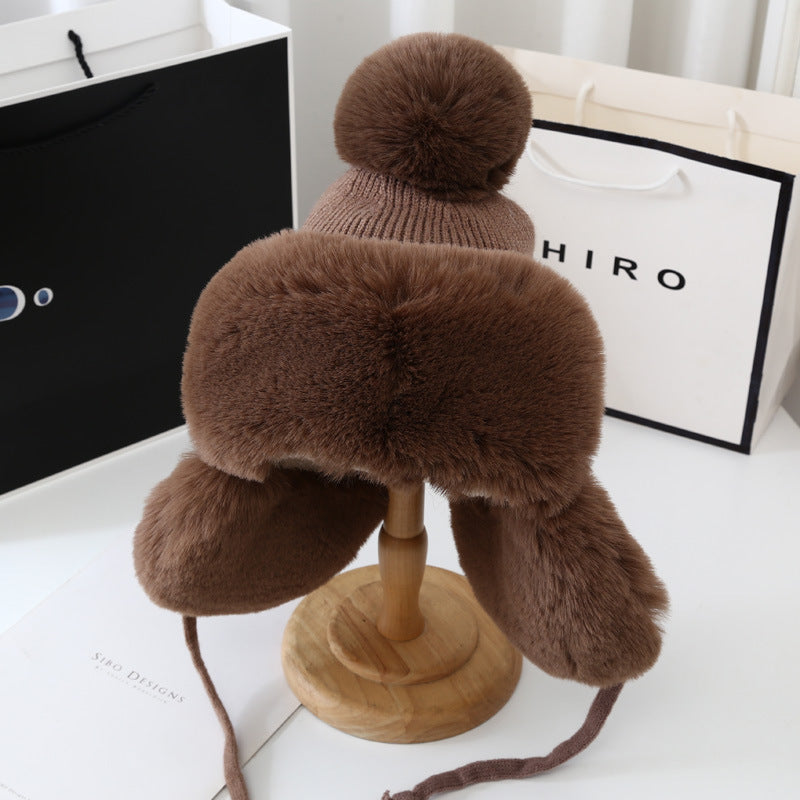 Thickened Cold Proof Plush Hat Lady
