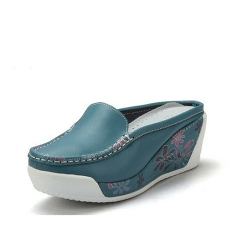 Women's Sandals And Slippers Wear Fashionable Thick-soled Slope Heels
